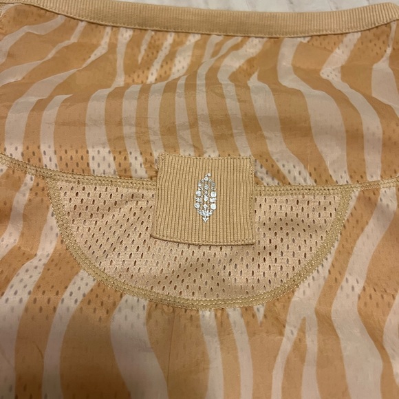 Free People Movement Tan Zebra Print half zip windbreaker - Picture 9 of 9
